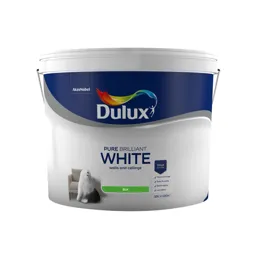 Dulux Pure brilliant white Silk Emulsion paint, 10L