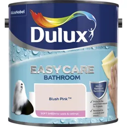 Dulux Easycare Bathroom Blush pink Soft sheen Emulsion paint, 2.5L