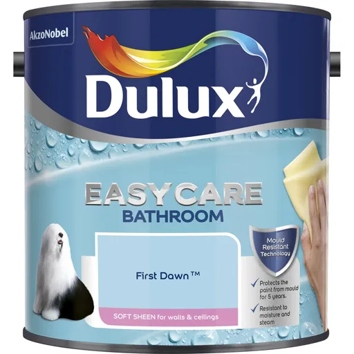 Dulux Easycare Bathroom First dawn Soft sheen Emulsion paint, 2.5L