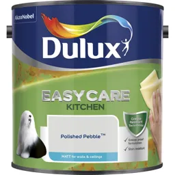 Dulux Easycare Kitchen Polished pebble Matt Emulsion paint, 2.5L