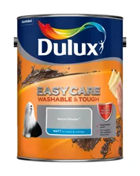 Dulux Easycare Washable & tough Warm pewter Matt Emulsion paint, 5L