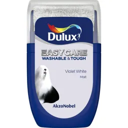 Dulux Easycare Violet white Matt Emulsion paint, 30ml Tester pot