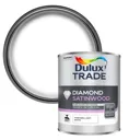 Dulux Trade Diamond Pure brilliant white Satinwood Metal & wood paint, 1L