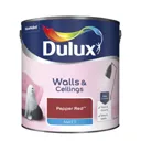 Dulux Standard Pepper red Matt Emulsion paint, 2.5L