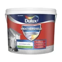 Dulux Weathershield All weather protection Pure brilliant white Smooth Matt Masonry paint, 10L
