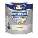 Dulux Weathershield Gardenia Smooth Matt Masonry paint, 0.25L Tester pot