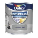 Dulux Weathershield Concrete grey Smooth Matt Masonry paint, 0.25L Tester pot