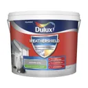 Dulux Weathershield All weather protection Concrete grey Smooth Matt Masonry paint, 10L