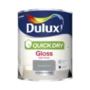 Dulux Quick dry Natural slate Gloss Metal & wood paint, 0.75L