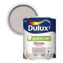 Dulux Quick dry Perfectly taupe Gloss Metal & wood paint, 0.75L