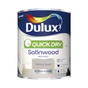 Dulux Quick dry Perfectly taupe Satinwood Metal & wood paint, 0.75L