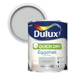 Dulux Quick dry Goose down Eggshell Metal & wood paint, 0.75L