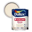 Dulux Non drip Natural calico Gloss Metal & wood paint, 0.75L