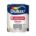 Dulux Non drip Natural slate Gloss Metal & wood paint, 0.75L