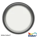 Dulux One coat White cotton Matt Emulsion paint, 2.5L