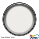Dulux One coat Pure brilliant white Matt Emulsion paint, 2.5L