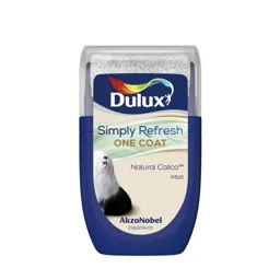 Dulux One coat Natural calico Matt Emulsion paint, 30ml Tester pot