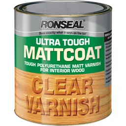Ronseal Ultra Tough Internal Clear Mattcoat Varnish - 250ml