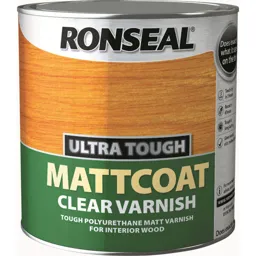 Ronseal Ultra Tough Internal Clear Mattcoat Varnish - 2.5l
