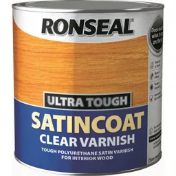 Ronseal Ultra Tough Internal Clear Satincoat Varnish - 2.5l