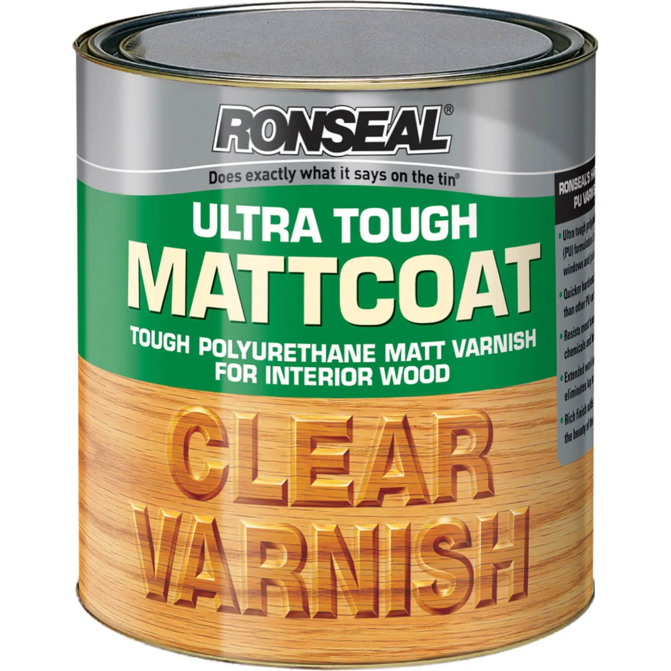 Ronseal Ultra Tough Internal Clear Mattcoat Varnish - 750ml