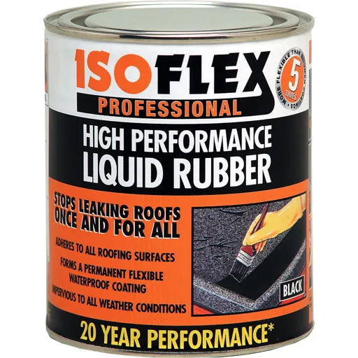 Isoflex Black Roofing waterproofer, 2.1L