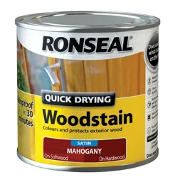 Ronseal Mahogany Satin Wood stain, 0.25L