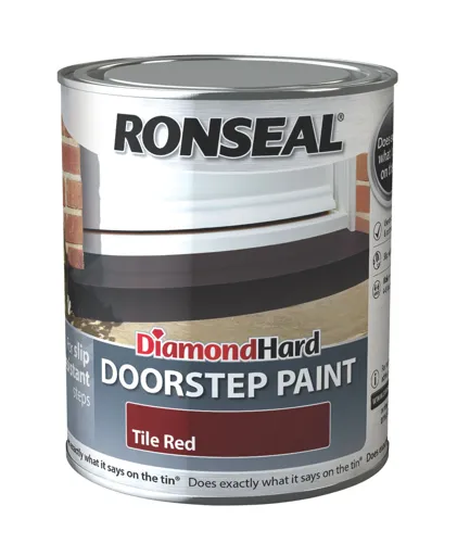 Ronseal Tile red Satin Doorstep paint, 750ml