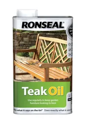Ronseal Matt Teak Furniture Wood oil, 1L