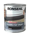 Ronseal Black Satin Doorstep paint, 750ml
