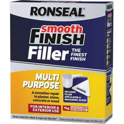 Ronseal Smooth Finish Multi Purpose Interior Wall Powder Filler - 1kg
