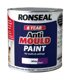 Ronseal Problem wall White Matt Anti-mould paint, 2.5L