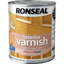 Ronseal Interior Satin Quick Dry Varnish - Ash, 250ml