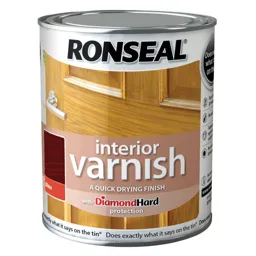 Ronseal Diamond hard Teak Gloss Wood varnish, 0.25L