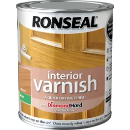Ronseal Interior Matt Quick Dry Varnish - Beech, 250ml