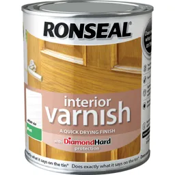 Ronseal Interior Matt Quick Dry Varnish - White Ash, 250ml