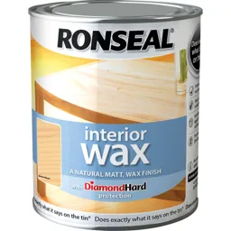 Ronseal Interior Wax - Almond Wood, 750ml