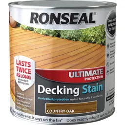 Ronseal Ultimate Protection Decking Stain - Country Oak, 2.5l