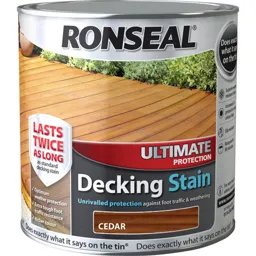 Ronseal Ultimate Protection Decking Stain - Cedar, 2.5l