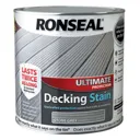 Ronseal Ultimate Stone grey Matt Decking Wood stain, 2.5L
