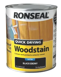 Ronseal Ebony Satin Wood stain, 750ml