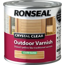 Ronseal Crystal Clear Outdoor Varnish - Clear, 250ml