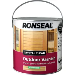 Ronseal Crystal Clear Outdoor Varnish - Clear, 750ml