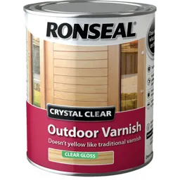 Ronseal Crystal Clear Outdoor Varnish - Clear, 2.5l