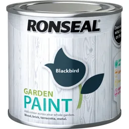 Ronseal General Purpose Garden Paint - Blackbird, 250ml
