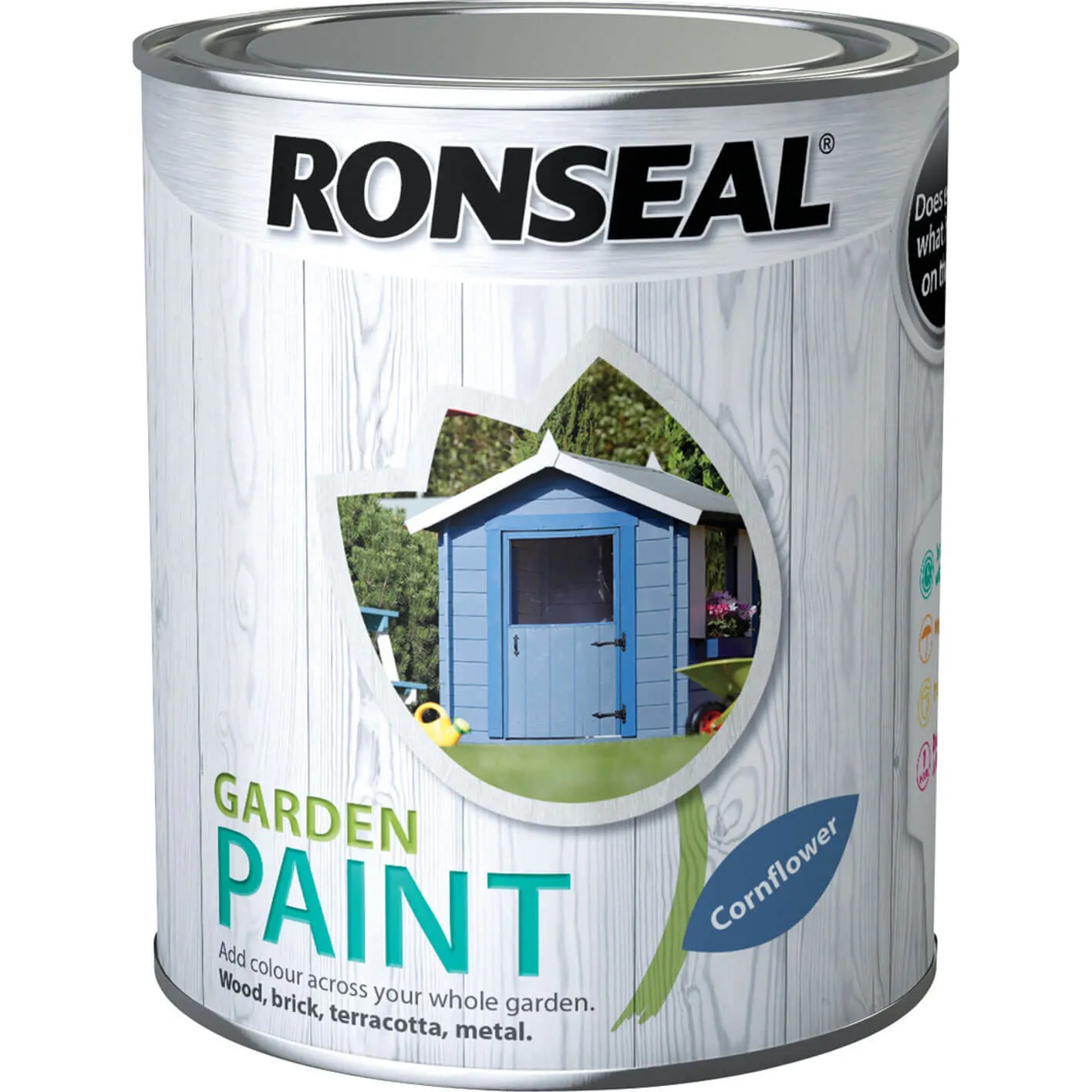 Ronseal General Purpose Garden Paint - Cornflower, 750ml