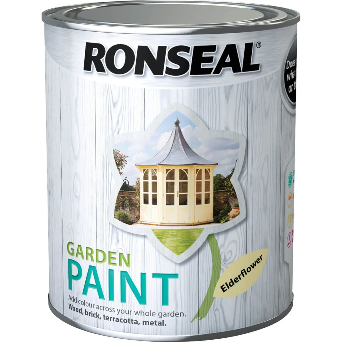 Ronseal General Purpose Garden Paint - Elderflower, 750ml
