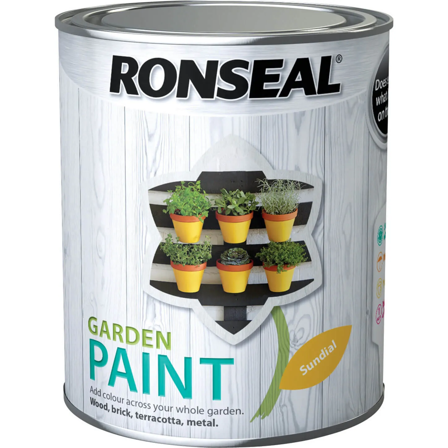 Ronseal General Purpose Garden Paint - Sundial, 750ml