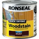Ronseal Quick Dry Satin Woodstain - Smoked Walnut, 250ml