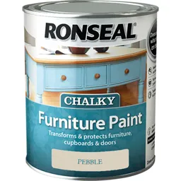 Ronseal Chalky Furniture Paint - Pebble, 750ml
